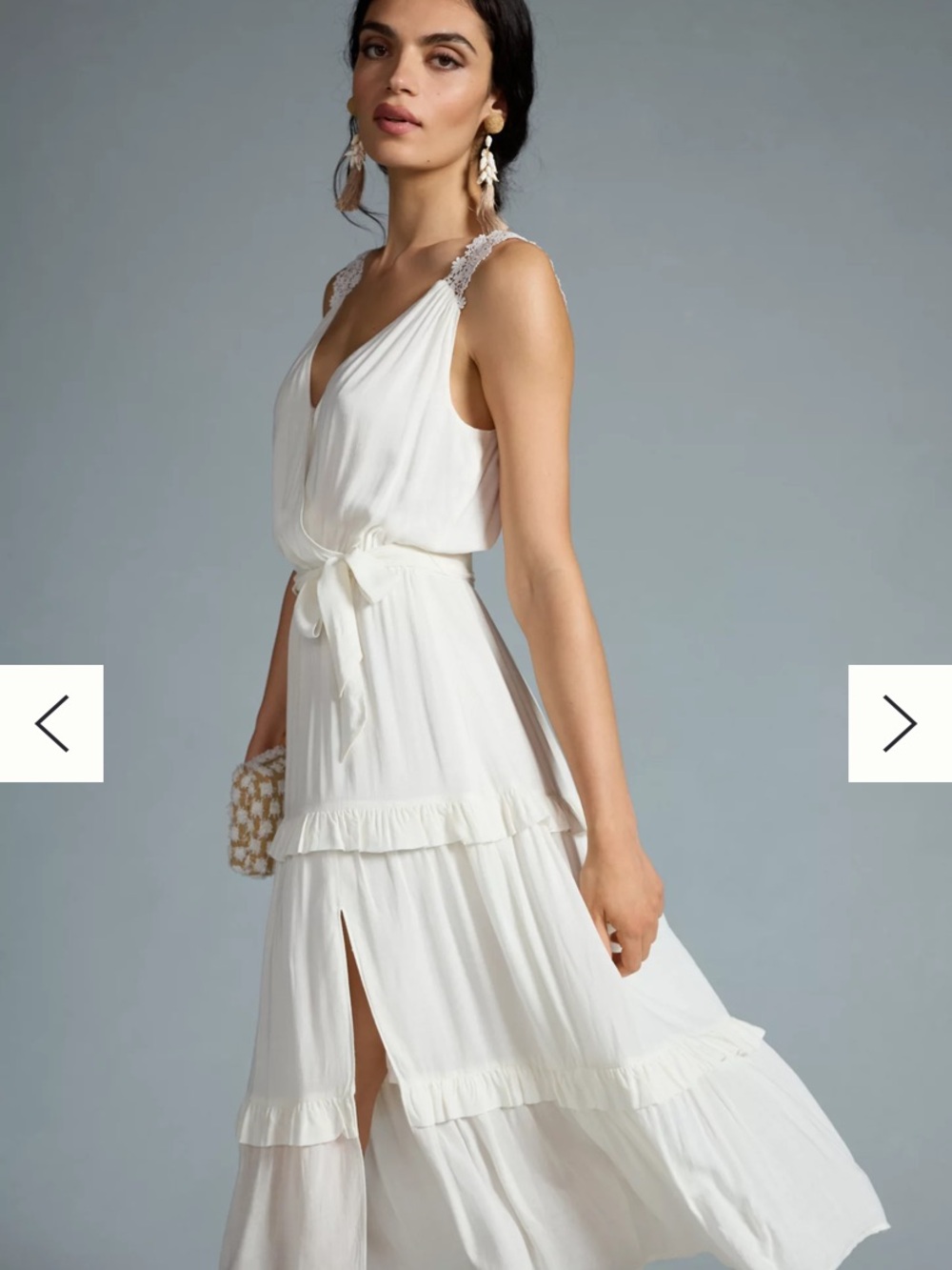 PAIGE Riviera Lace-Strap Dress For Anthropology - Picture 2 of 11